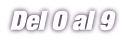 0 al 9