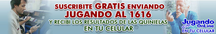 Suscribite Gratis enviando JUGANDO al 6569